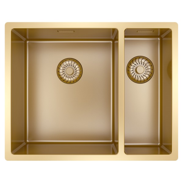 Evier 1 1/2 bassin Caressi CAPP3415R10G vooraanzicht