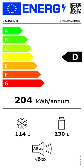 Combiné réfrigérateur/congélateur Samsung RB34C670DSA/INOX detail 1