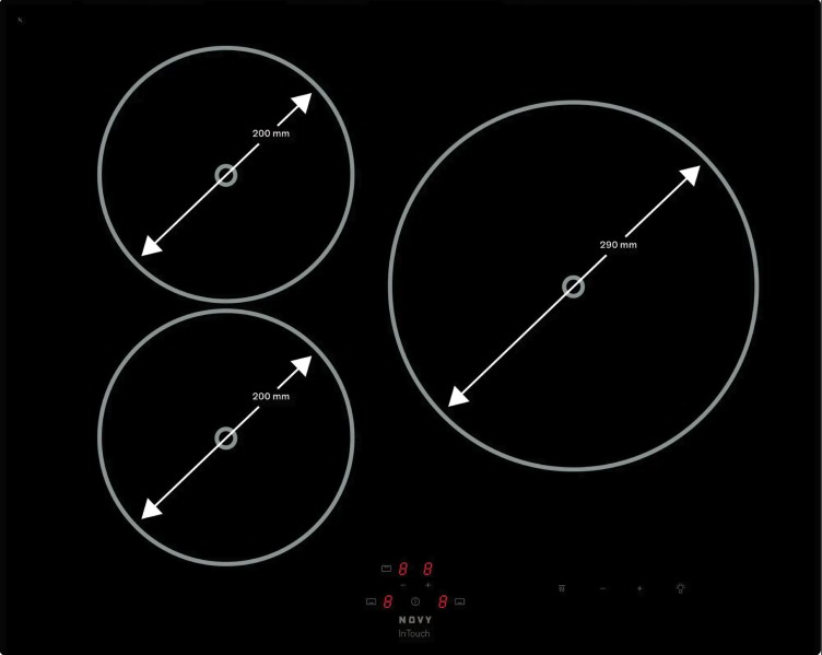 Taque de cuisson induction Novy 1752 / Novy Inductie Comfort detail 1