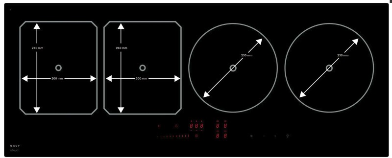 Taque de cuisson induction Novy 1767 / Novy Inductie Power detail 4