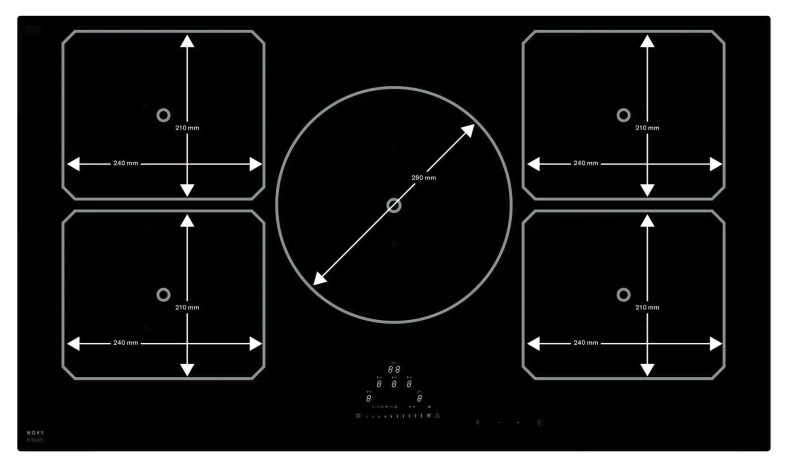 Taque de cuisson induction Novy 1778 / Novy inductie Pro detail 4