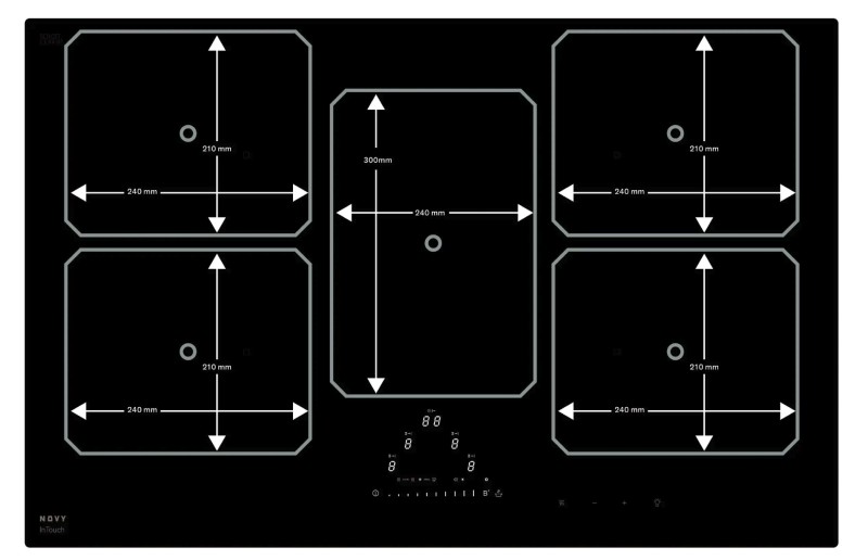 Taque de cuisson induction Novy 1776 / Novy inductie Pro detail 4