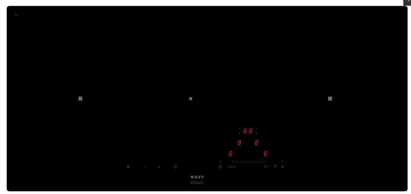 Taque de cuisson induction Novy 1757 / Novy Inductie Comfort vooraanzicht