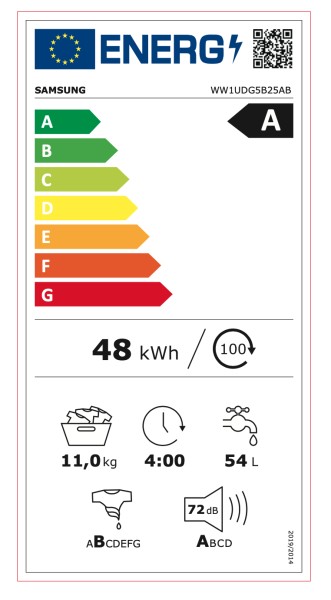 Wasmachine Samsung WW1UDG5B25AB/ZWART detail 4