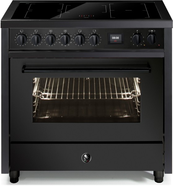 Fornuis inductie kookplaat STEEL CUCINE EQ9F-5FIW NF vooraanzicht