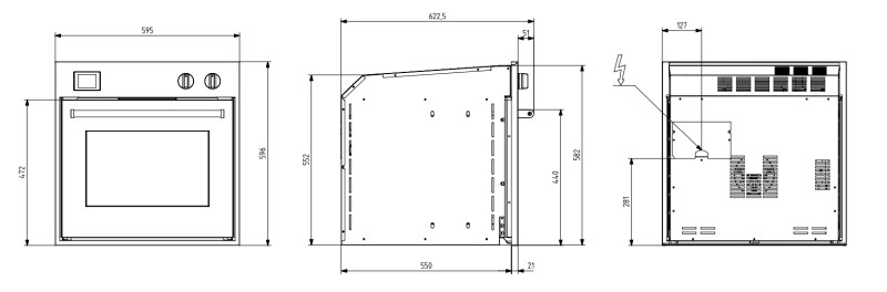 Multifunctie oven STEEL CUCINE EQFE6 detail 1
