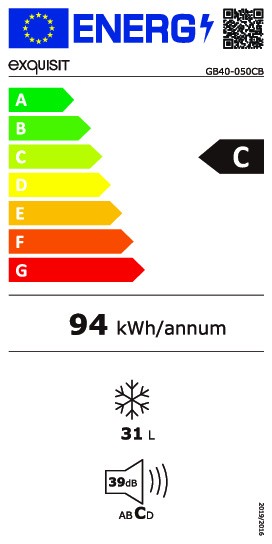 Congélateur Exquisit GB40-050CB/zwart detail 2