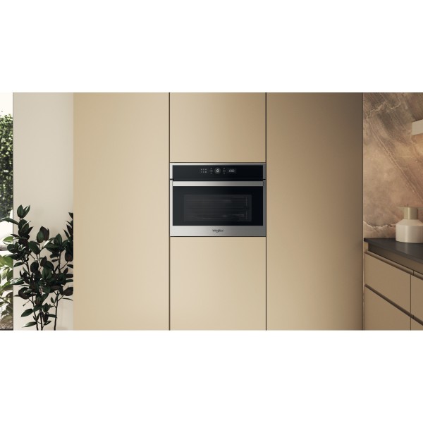 Combi : four + micro-ondes Whirlpool WMW47HMX / Inox detail 4