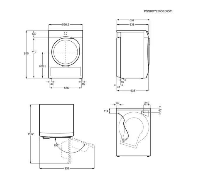 Droogkast AEG TR79632B detail 3