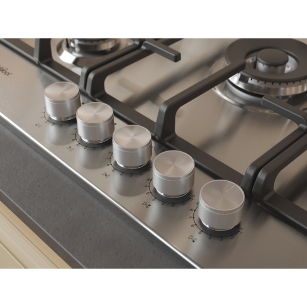 Kookplaat  gas Whirlpool TKRL761IXK detail 2