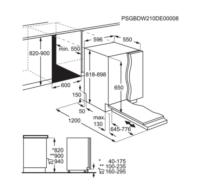 Lave-vaisselle full-intégré 60cm AEG FSB34707Z detail 3