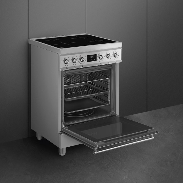Fornuis inductie kookplaat Smeg C6IMXM2/inox detail 3