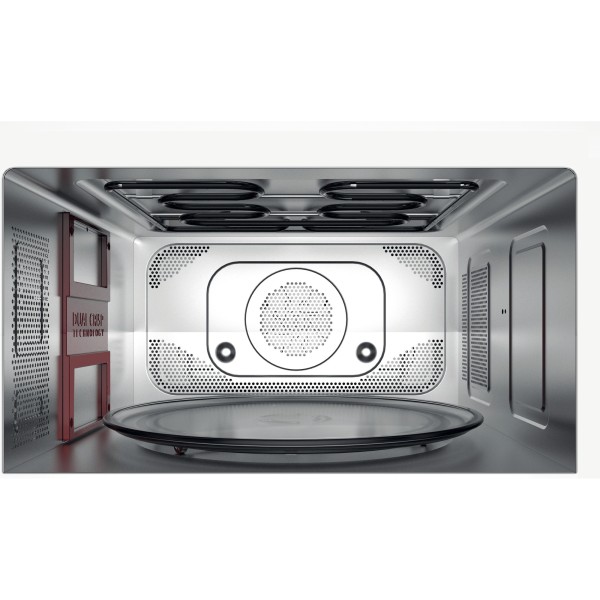 Micro-ondes pose-libre Whirlpool MWSC833SB / Zwart met inox zijkant detail 2