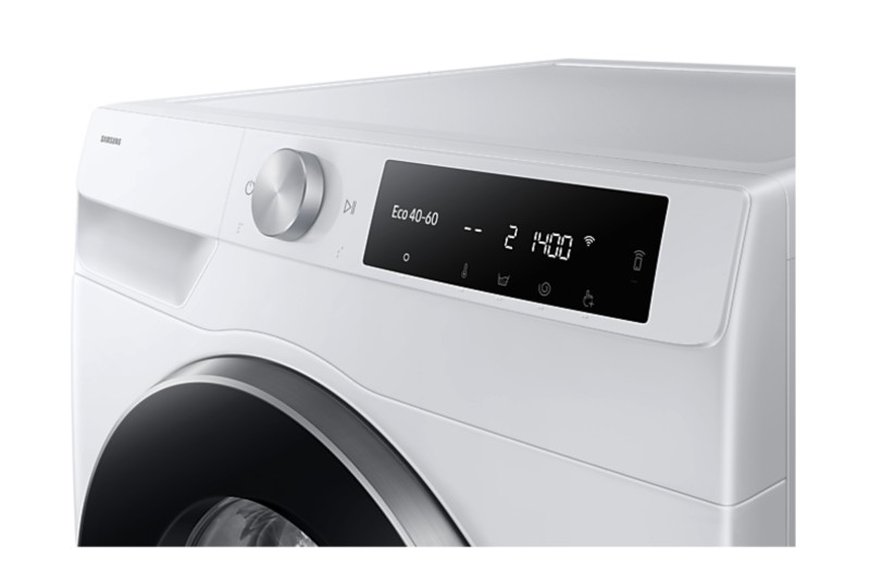 Machine à laver Samsung WW90DG6U25LEU3/zwarte deur detail 2