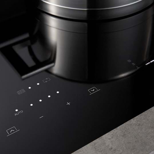 Taque de cuisson avec hotte intégrée Novy 1821 / Novy Panorama 90 detail 2