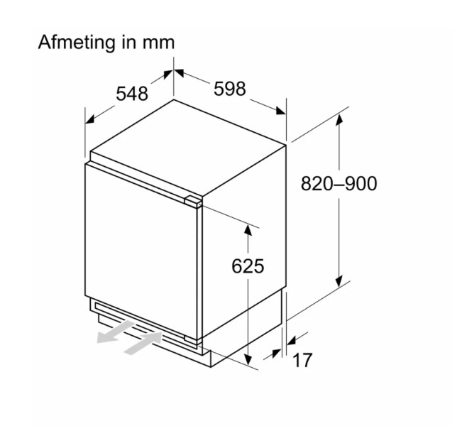 Congélateur intégrable  < 82 cm Bosch GUN21ADE0 detail 3