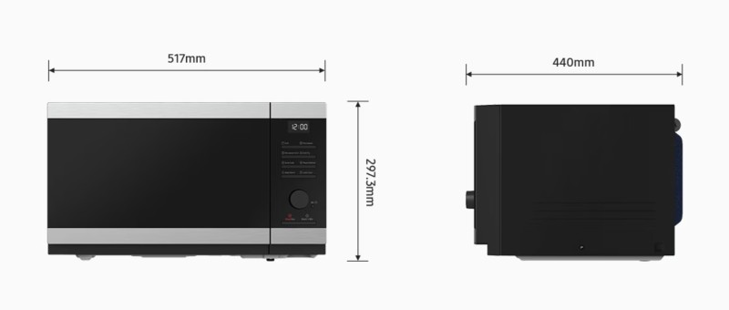 Microgolfoven vrijstaand Samsung MS32DG4504ATE1/zilver detail 3