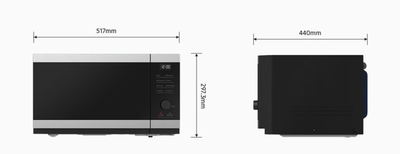 Microgolfoven vrijstaand Samsung MG32DG4524CTE1/zwart detail 3