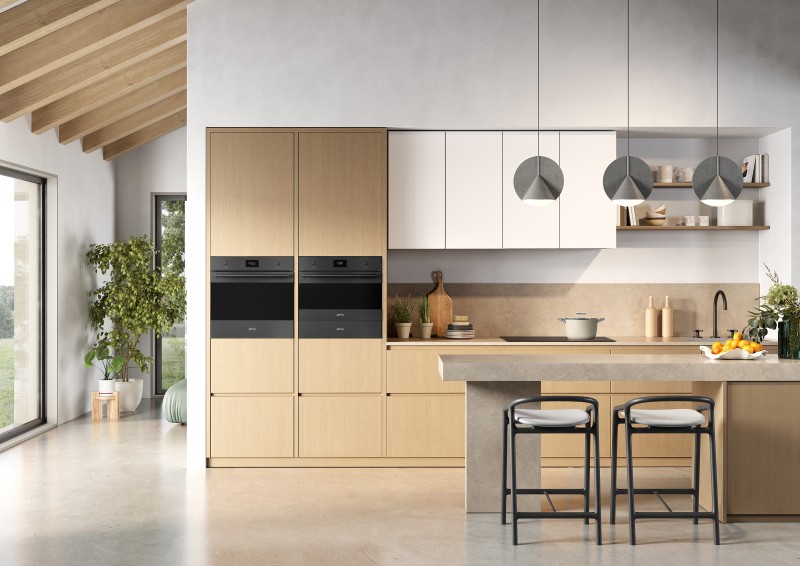 Four air pulsé/multifonction Smeg SFP6301TVN / ZWART detail 2