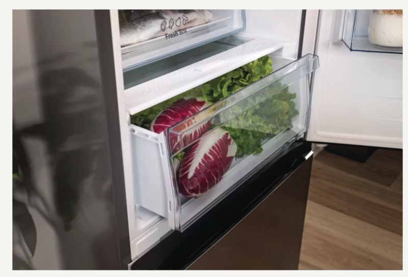 Koelvriescombinatie Etna/by Atag KCV385NZWA/ZWART detail 3