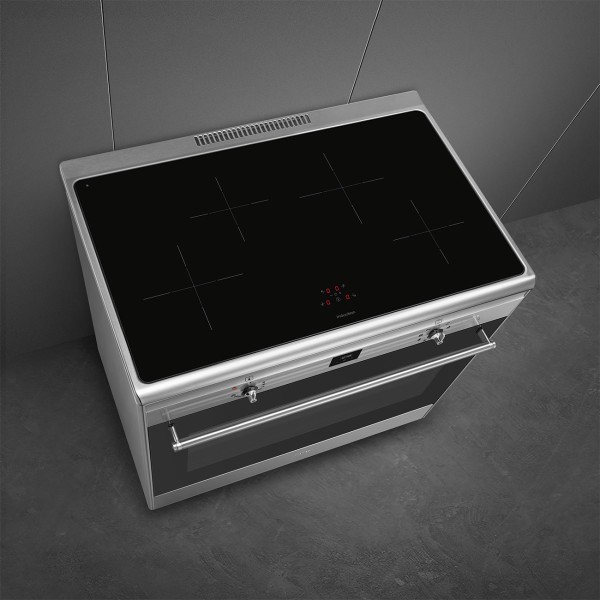 Cuisinière induction Smeg CG90CIXT/beschadigd verpakking karton detail 2