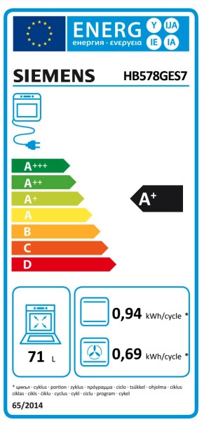 Multifunctie oven Siemens HB578GES7/zwart detail 6