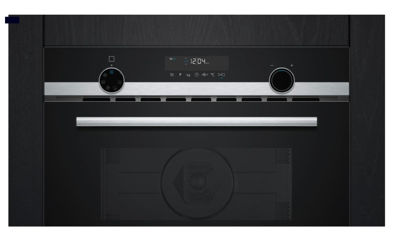 Combi : oven + microgolf Siemens CM585AGS1/zwart detail 2