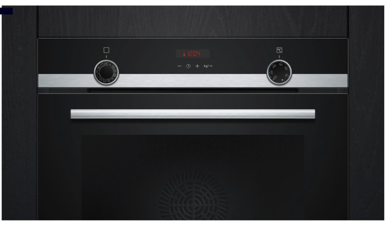 Multifunctie oven Siemens HQ574AER3/Zwart/ display rode letters detail 2