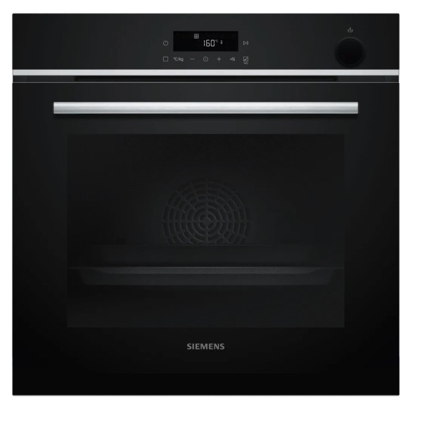 Multifunctie oven Siemens HR572GBS3/zwart vooraanzicht