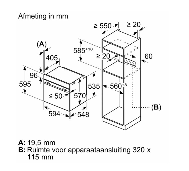 Multifunctie oven Siemens HR572GBS3/zwart detail 6