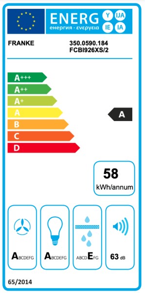 Dampkap inbouwgroep Franke FCBI926XS/ACTIE detail 3