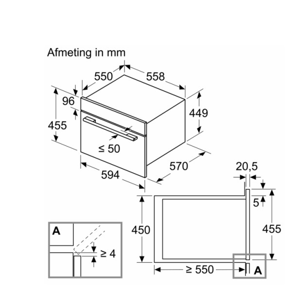 Combi : four + micro-ondes Bosch CMA585GS1 detail 5
