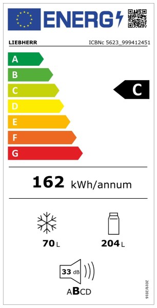 Koelvriescombinaties inbouw Liebherr ICBNC562320 detail 9