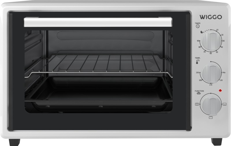 Ovens Vrijstaand Wiggo WMO-E353(W)/wit vooraanzicht