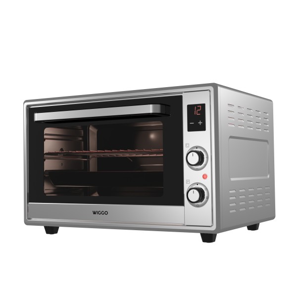 Ovens Vrijstaand Wiggo WMO-E657(X)/inox vooraanzicht