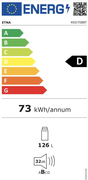 Frigo intégrable hauteur 88cm Etna/by Atag KKD7088T detail 6