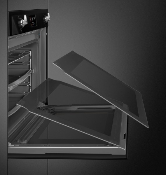 Combi : oven + stoom Smeg SOP6902S2PN/ ZWART detail 4