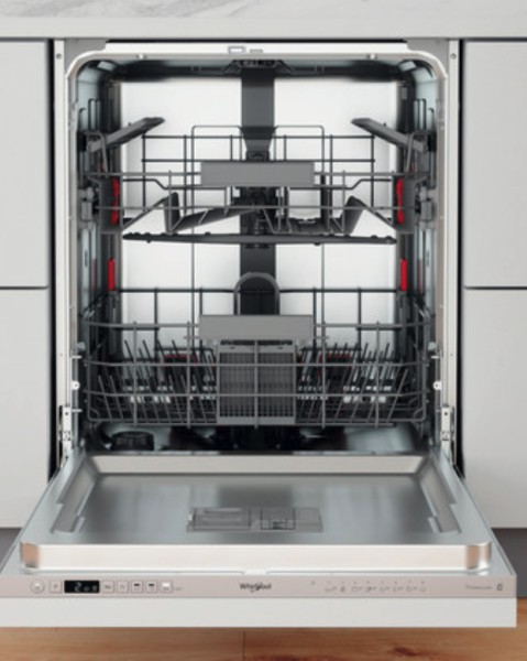 Vaatwasser volledig integreerbaar 60cm Whirlpool WIC3C33PE vooraanzicht