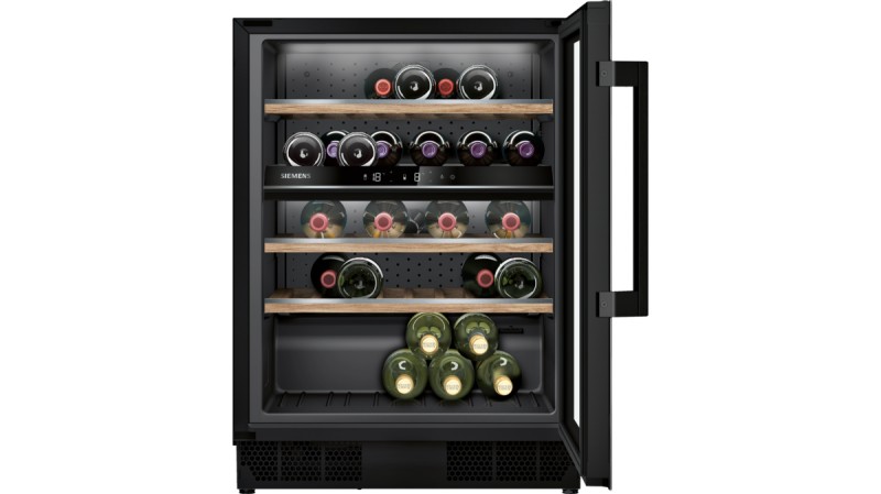 Cave à vin intégrable Siemens KU21WAHG0 vooraanzicht