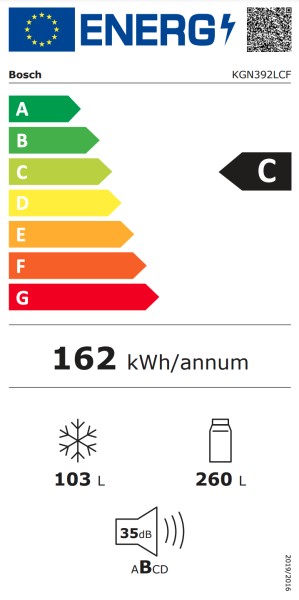 Combiné réfrigérateur/congélateur Bosch KGN392LCF detail 4
