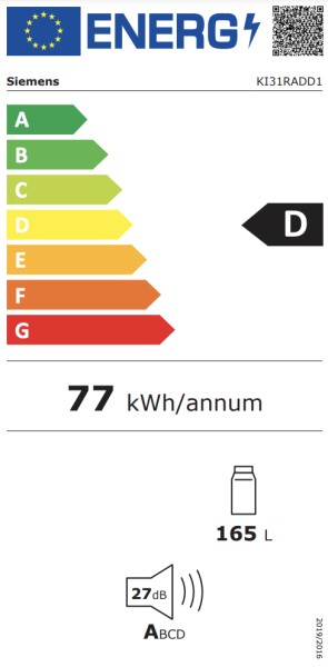 Frigo intégrable hauteur 102cm Siemens KI31RADD1 detail 3