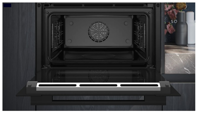 Combi : oven + stoom Siemens CS736G1B1/zwart detail 1