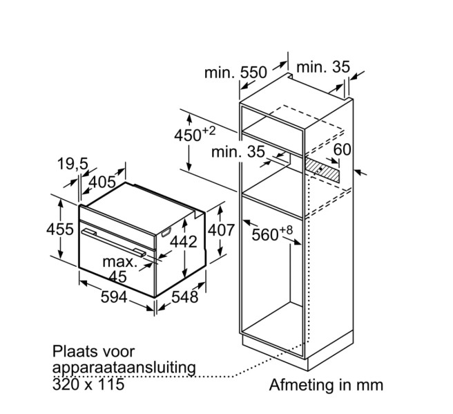 Combi : oven + stoom Siemens CS736G1B1/zwart detail 6