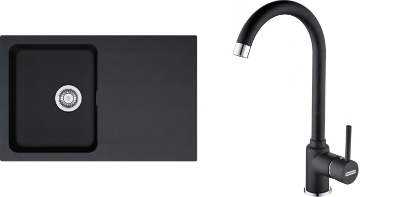 Enkele spoelbak Franke Keukenset T30 vooraanzicht