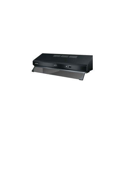 Dampkap onderbouw Smeg KSEC61NE3/.zwart vooraanzicht