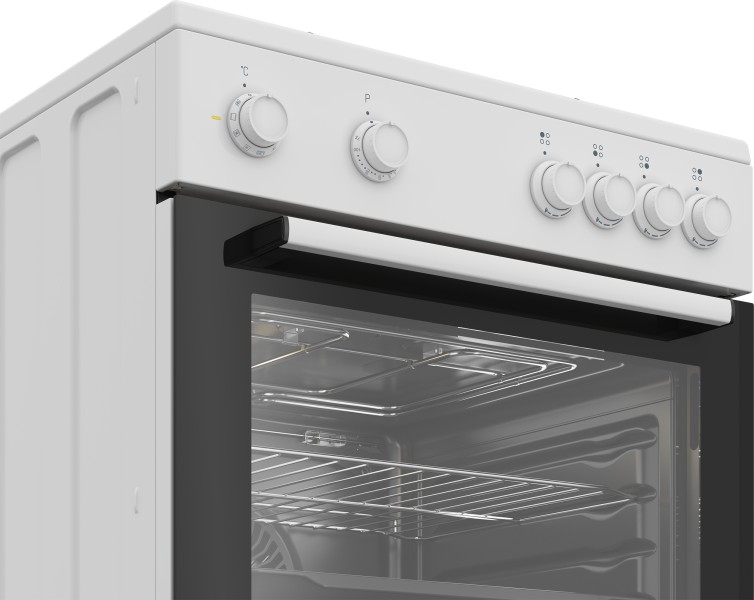 Cuisinière avec taque de cuisson au gaz Beko FBM6202W detail 2