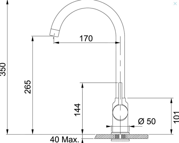 Enkele spoelbak Franke Keukenset T30 detail 5