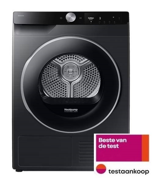 Séchoir Samsung DV90T6240LB/zwart vooraanzicht