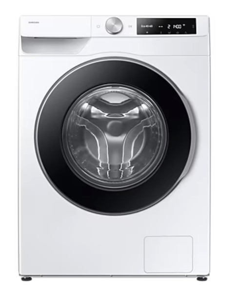 Machine à laver Samsung WW90DG6U25LEU3/zwarte deur vooraanzicht