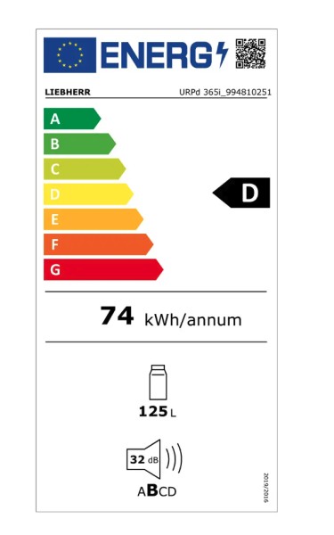 Frigo encastrable sous plan de travail Liebherr URPD365I20 detail 6